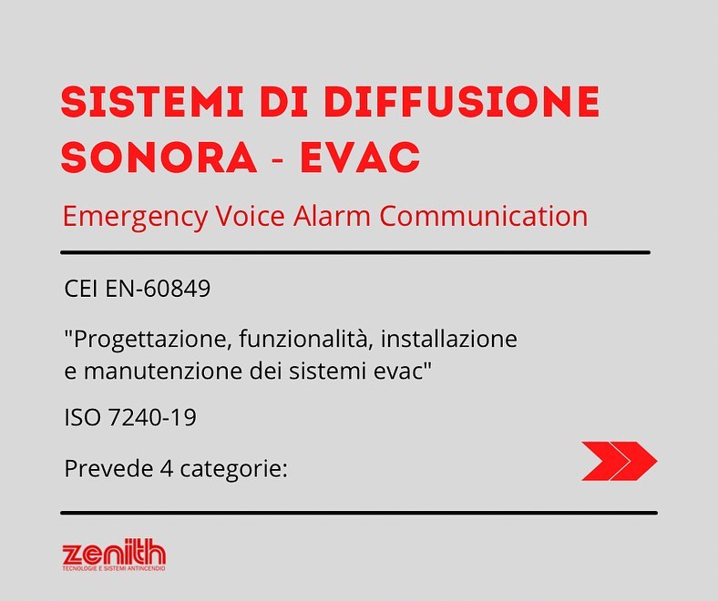 Sistemi di Diffusione Sonora EVAC